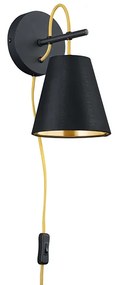 Modern fali lámpa fekete arannyal - Andries