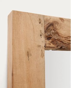 Fali tükör tömörfa kerettel 50x120 cm Maden – Kave Home
