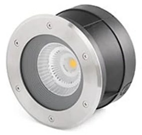 FARO SURIA-24 kültéri beépíthető lámpa, rozsdamentes acél (inox), 3000K melegfehér, beépített LED, 24W, IP67, 70586