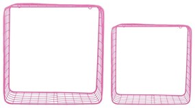 Rózsaszín acél polc készlet 2 db-os 35 cm Reja – PT LIVING