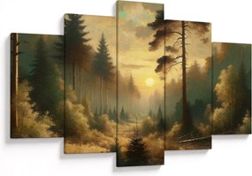 Kép - Napfény az erdőben (150x105 cm)