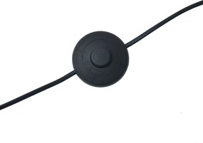 Fa állólámpa bézs és fehér csíkos lámpabúrával 50 cm - Tripod Classic