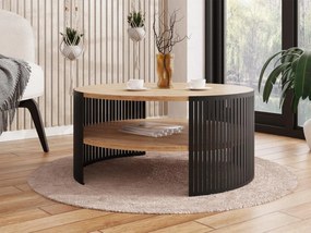 Dohányzóasztal Zentono (fekete + arany craft tölgy) . 1103777