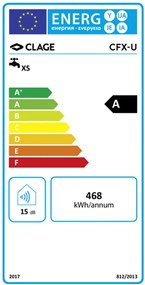 CLAGE CFX-U elektronikus, átfolyós vízmelegítő, 5l, 11kW/400V 2400-26513