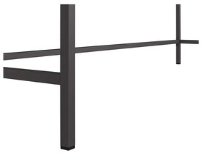 Íróasztal tölgyfa dekoros asztallappal 51x153 cm Bradford – Støraa