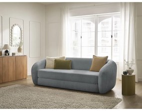 Sötétszürke zsenília kinyitható kanapé 228 cm Neyo – Bobochic Paris