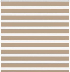 vidaXL zebrafüggönnyel homokbarna szövetszélesség 145,9 cm poliészter