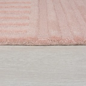 Zen Garden rózsaszín gyapjú szőnyeg, 160 x 230 cm - Flair Rugs