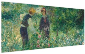 Kép - Auguste Renoir, Picking Flowers, reprodukciók (120x50 cm)