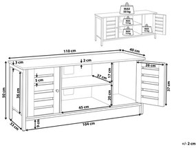 TV asztal Van (sötét fa). 1035988