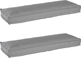 vidaXL Raklap párna készlet 2 pcs Szürke 120 x 40 x 8 cm Oxford Szövet