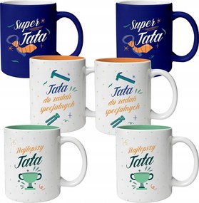 Kerámia Bögre Szett Apa 6 Db-os Apák Napi Ajándék