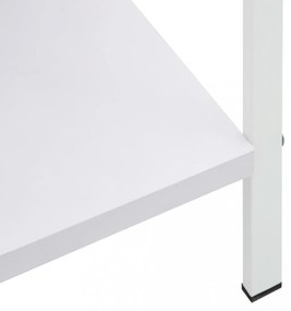 3 szintes fehér szerelt fa könyvespolc 60 x 27,6 x 90,5 cm