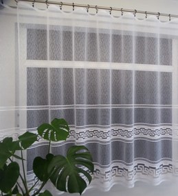 Mg Függöny jacquard W9044 Fehér 250x160cm Kész Szalaggal M