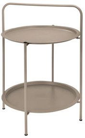 Fém konzolasztal VARIO 50 cm átmérőjű, bézs