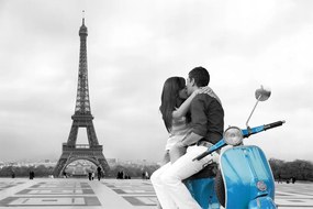 Párizs Eiffel-torony Szerelmesek poszter