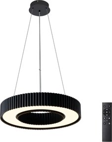 Brilagi - dimmelhető LUMIX LED csillár, 48W, 230V, 3000-6000K, fekete, Ø 50 cm + távirányítóval
