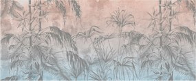 Kép - Trópusi növények a falon (120x50 cm)