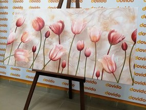 Kép lazac lazac rózsaszín tulipánok