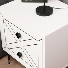 Luna White éjjeliszekrény