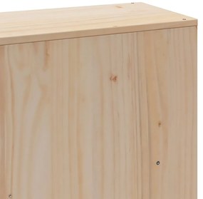 tömör fa könyvespolcos ágy matrac nélkül 200 x 200 cm