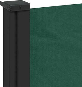 Sötétzöld behúzható oldalsó napellenző 100 x 300 cm