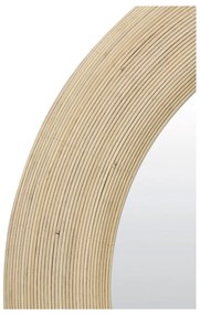 Fali tükör rattan kerettel ø 109,5 cm Piedre – Light &amp; Living