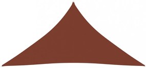 terrakotta háromszögű oxford-szövet napvitorla 3 x 4 x 4 m