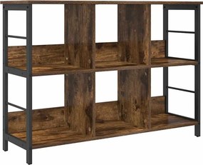 vidaXL Könyvespolc Füstölt tölgy 102 x 32 x 72,5 cm Faanyag