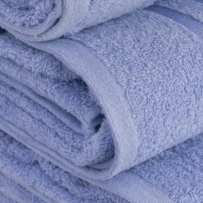 Kék frottír pamut törölköző 30x50 cm Simple – Casa Selección