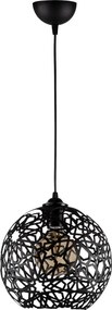 Fellini MR 785 fekete vas függőlámpa, Ø25 cm