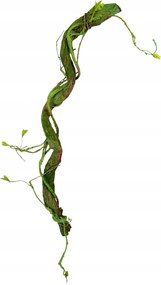 Dekorációs ág 110cm Fa utánzat Mint Élő Barna Zöld Tömör