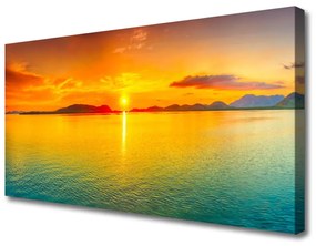 Vászonkép Sea Sun Landscape 140x70 cm