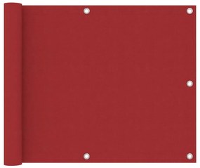 piros oxford-szövet erkélyparaván 75 x 400 cm