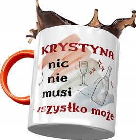 Narancssárga Bögre Krisztina Nővéreknek Ajándék Nyomtatott Fotóval