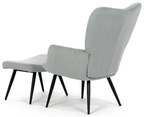 Pihenőfotel lábtartóval L7285 BLUE6, kék