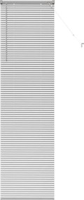vidaXL Zsalugáter Redőnyök Ezüst 220 x 55 cm Alumínium