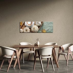 Kép - Őszi vacsora (órával) (90x30 cm)