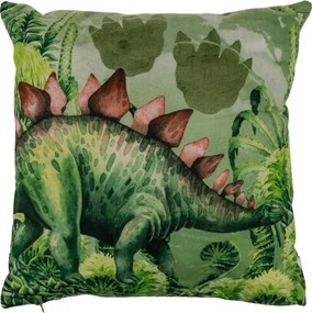Díszpárna STEGOSAURUS 40x40 cm, zöld