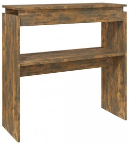 füstös tölgy színű szerelt fa tálalóasztal 80 x 30 x 80 cm