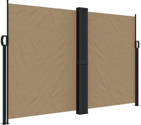vidaXL tópszínű behúzható oldalsó napellenző 160x1000 cm