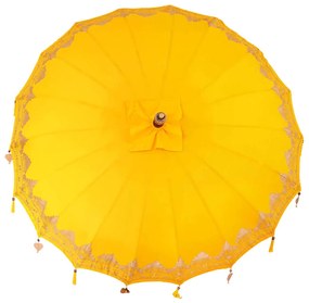 Balinéz Napernyő Sárga (210-220) x 260 cm Pamut és tömör fa