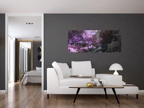 A lila kert képe (120x50 cm)