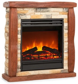 Lienz, elektromos kandalló, 1800 W, kő hatás, polystone, távirányító