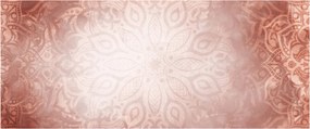 Kép - Rózsaszín mandala (120x50 cm)