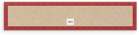 Bársony kárpitozott panel - Téglalap - 70x15cm Szín: Bézs
