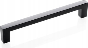Modern Bútorfogantyú szögletes Velor Black fekete Matt 224 mm