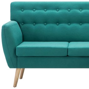 L-alakú zöld szövet kanapé 171,5 x 138 x 81,5 cm