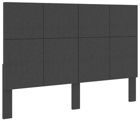 sötétszürke szövet fejvég 180 x 200 cm