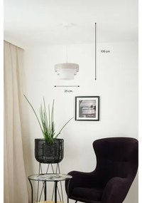 Brilagi - Csillár zsinóron ALASKA LUNETA 1xE27/15W/230V átm. 25 cm szürke/krémes